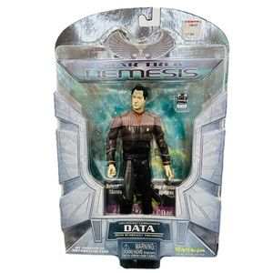Star Trek Nemesis LIEUTENANT COMMANDER DATA Figure Art Asylum 2002 - NEW SEALED!